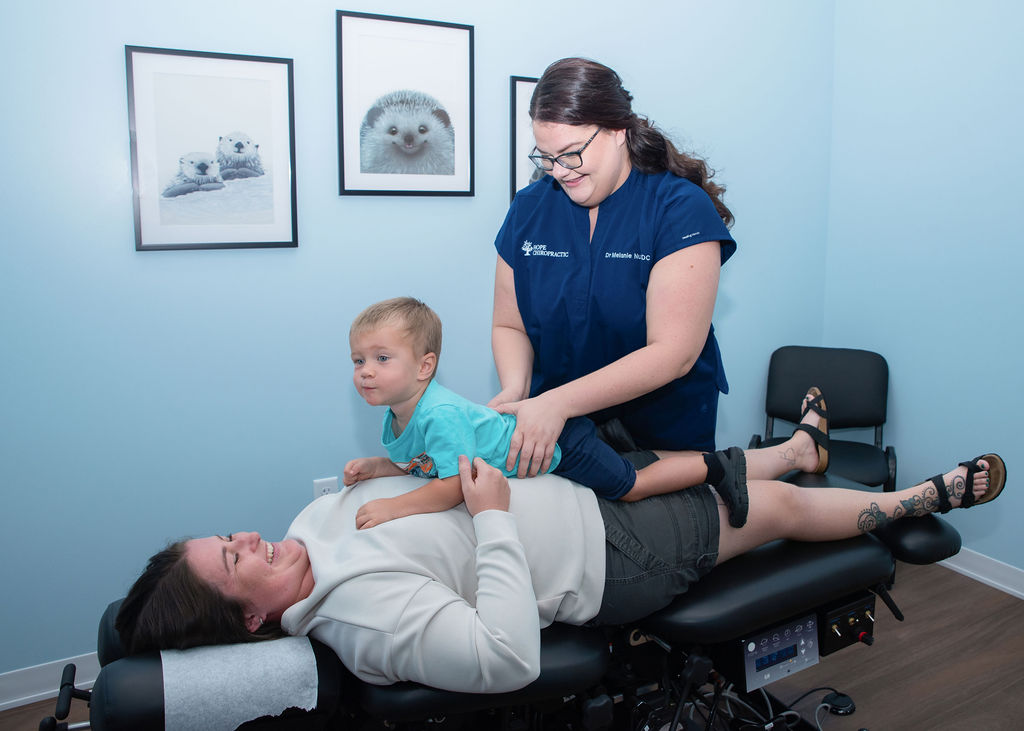 Dr. Melanie with Child Patient